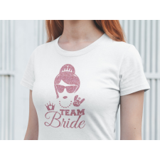  Team Bride fehér póló ajándéktárgy