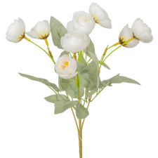  Tearózsa csokor 10v. fehér M32cm 150db/# dekorációs kellék