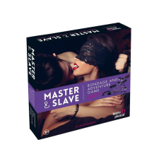 Tease & Please Master & Slave - kötözős játék szett (lila-fekete) bilincs, kötöző