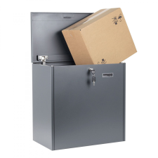 Tech Csomag átvevő doboz 50x31x50 cm, csomagok fogadására alkalmas levélláda antracit színben Csomagpont postaláda