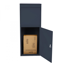 Tech Csomagszekrény Csomag átvevő doboz 41x38x102 cm, csomagok fogadására alkalmas levélláda antracit színben Csomagpont postaláda
