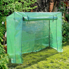 Tech Fóliasátor növénytermesztéshez és neveléshez - hobby melegház paradicsom nevelő zöld sátor 200x77x190 cm kerti tárolás