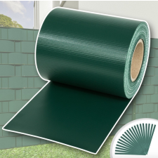 Tech Kerítésbe fűzhető PVC műanyag szalag 35 m hosszú 19 cm széles zöld belátásgátló szélfogó takaró redőny