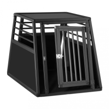 Tech Kutya hordozó kisállat ketrec alumínium hordozható fekete Dogbox szállítóbox, fekhely kutyáknak