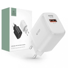 Tech-Protect C20W Hálózati Töltő adapter PD 20W / QC3.0 fehér mobiltelefon kellék