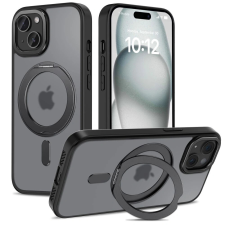 Tech-Protect Case Tech-Protect MagRing MagSafe Apple iPhone 15 Matte Black tok és táska