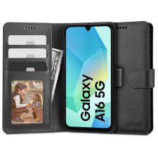 Tech-Protect fekete Waller Book / Flip tok kártyatartóval Samsung Galaxy A16 készülékhez (130996) tok és táska