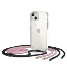 Tech-Protect FlexAir Chain tok iPhone 14 Plus, fekete/rózsaszín tok és táska