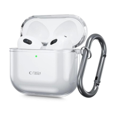 Tech-Protect FlexAir tok Apple AirPods 4 készülékhez Átlátszó tok és táska