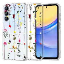 Tech-Protect FlexAir+ tok Samsung Galaxy A35 5G - átlátszó virágos tok és táska