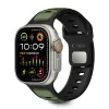 Tech-Protect Iconband Line szíj Apple Watch 44/45/46/49mm, black/green