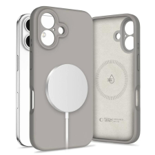 Tech-Protect Liquid Silicone MagSafe iPhone 16 tok készülékhez kőszürke tok és táska