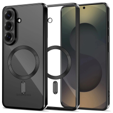 Tech-Protect MagFlex Samsung Galaxy S26 hátlap tok, MagSafe, átlátszó-fekete (fényes) tok és táska