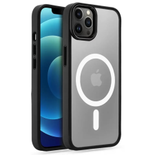 Tech-Protect MAGMAT Magsafe hátlaptok iPhone 12 / 12 Pro átlátszó-fekete tok és táska