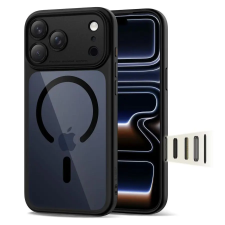 Tech-Protect MAGPEAK MAGSAFE CC iPhone 17 Pro Max készülékhez tok fekete/átlátszó tok és táska