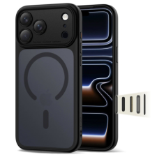 Tech-Protect MagPeak MagSafe CC tok iPhone 17 Pro Max, matt fekete tok és táska