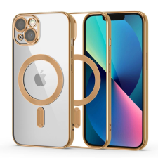 Tech-Protect MagShine Line MagSafe tok iPhone 13 - átlátszó-arany tok és táska