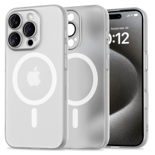 Tech-Protect MAGSLIM MAGSAFE iPhone 16 Pro Max készülékhez tok, matt fehér tok és táska