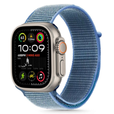 Tech-Protect Nylon szíj Apple Watch 44/45/46/49mm, baby blue okosóra kellék