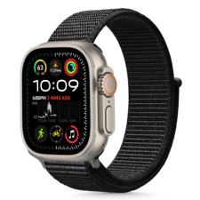 Tech-Protect Nylon szíj Apple Watch 44/45/46/49mm, black okosóra kellék
