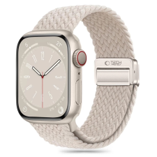 Tech-Protect NYLONMAG óraszíj fehér Apple Watch 42mm / 44mm / 45mm / 49mm készülékhez okosóra kellék