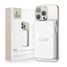 Tech-Protect PB31 MagSafe Power Bank beépített kábellel 10000mAh fehér power bank