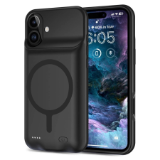 Tech-Protect PowerCase MagSafe tok + beépített 7000mAh powerbank iPhone 16 - fekete tok és táska