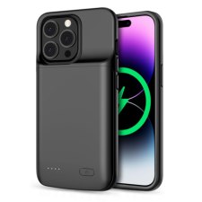 Tech-Protect Powercase tok iPhone 14 / 14 Pro 4800mAh akkumulátorral, fekete tok és táska