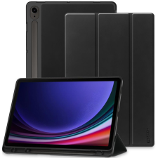Tech-Protect Samsung Galaxy Tab S9 FE (10.9) SM-X510 / X516B, mappa tok, közepesen ütésálló, érintőceruza tartóval, Trifold, TP SC Pen, fekete tablet tok