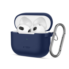 Tech-Protect Silicone Hook Apple Airpods 3 Navy Blue fülhallgató, fejhallgató tok