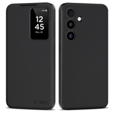 Tech-Protect Smart Wallet könyv tok Samsung Galaxy S25, fekete tok és táska
