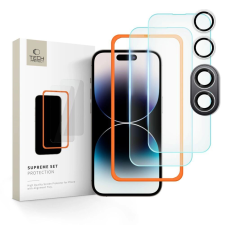 Tech-Protect Supreme Set edzett üveg iPhone 16 - 3 db mobiltelefon kellék