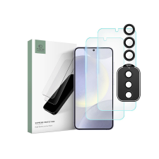 Tech-Protect Supreme Set Samsung Galaxy S24 üveg képernyővédő fólia + hátsó kameralencse védőüveg (TP690428) mobiltelefon kellék