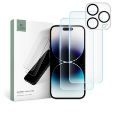 Tech-Protect Supreme Tempered Glass Set Apple iPhone 15 Pro készülékhez mobiltelefon kellék
