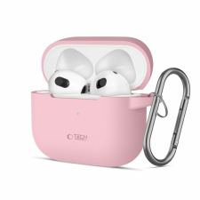 Tech-Protect szilikon horgos tok Apple AirPods 3-hoz - rózsaszín fülhallgató, fejhallgató tok