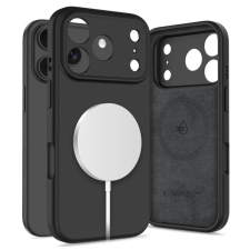 Tech-Protect szilikon MagSafe iPhone 17 Pro készülékhez tok fekete tok és táska