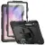 Tech-Protect Tablettok Samsung Galaxy Tab S11 11 coll (SM-X730, SM-X736B) - SOLID360 ütésálló, kitámasztható, fekete tablet tok