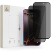Tech-Protect Tech-Protect Glass Spy+ Apple iPhone 18 Pro kijelzővédő üvegfólia, betekintésgátló, privacy, fekete (2db)