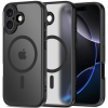 Tech-Protect Telefontok iPhone 17 - Tech-Protect Basicmag - MagSafe kompatibilis áttetsző műanyag hátlap tok, matt fekete szilikon kerettel