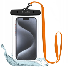 Tech-Protect UWC7 vízálló tok univerzális 6.9"-ig - fekete-narancs tok és táska