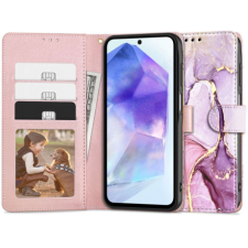 Tech-Protect Wallet könyv tok Samsung Galaxy A55 5G, marble tok és táska