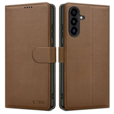 Tech-Protect Wallet könyv tok Samsung Galaxy A56 5G, barna tok és táska