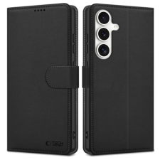 Tech-Protect Wallet könyv tok Samsung Galaxy S25, fekete tok és táska