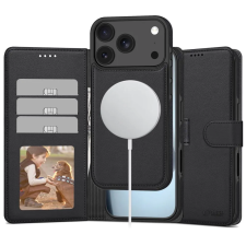 Tech-Protect Wallet MagSafe iPhone 17 Pro Max tok, matt fekete tok és táska