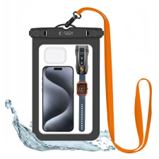 Tech-Protect Waterproof UWC9 vízálló tok (8,9"), fekete/narancs tok és táska
