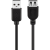 Techly Goobay USB-A 2.0 - USB-A 2.0 M/F Adatkábel Hosszabbító - 0.3m Fekete (686221)