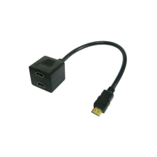 Techly HDMI Videokabel Splitter Stecker auf 2x HDMI Buchse (ICOC-HDMI-F-002) kábel és adapter