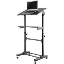 Techly ICA-TB TPM-4 álló íróasztal Fekete (ICA-TB-TPM-4) íróasztal