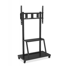 Techly ICA-TR30 gurulós TV állvány polccal, 55-100" tv állvány és fali konzol
