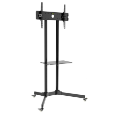 Techly ica-tr6 gurulós padlóállvány 30-65" led/lcd kijelzőhöz tv állvány és fali konzol